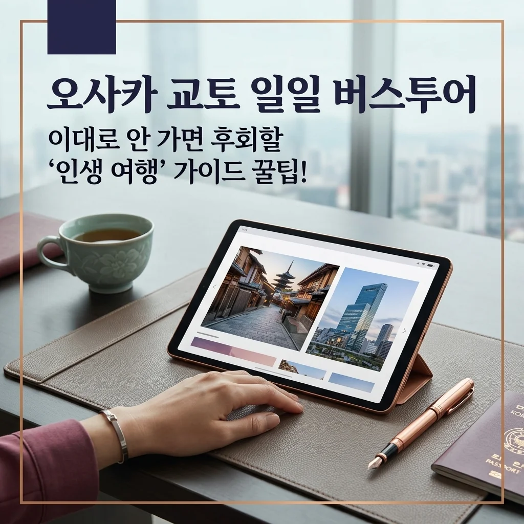 오사카 교토 일일 버스투어, 이대로 안 가면 후회할 '인생 여행' 가이드 꿀팁!