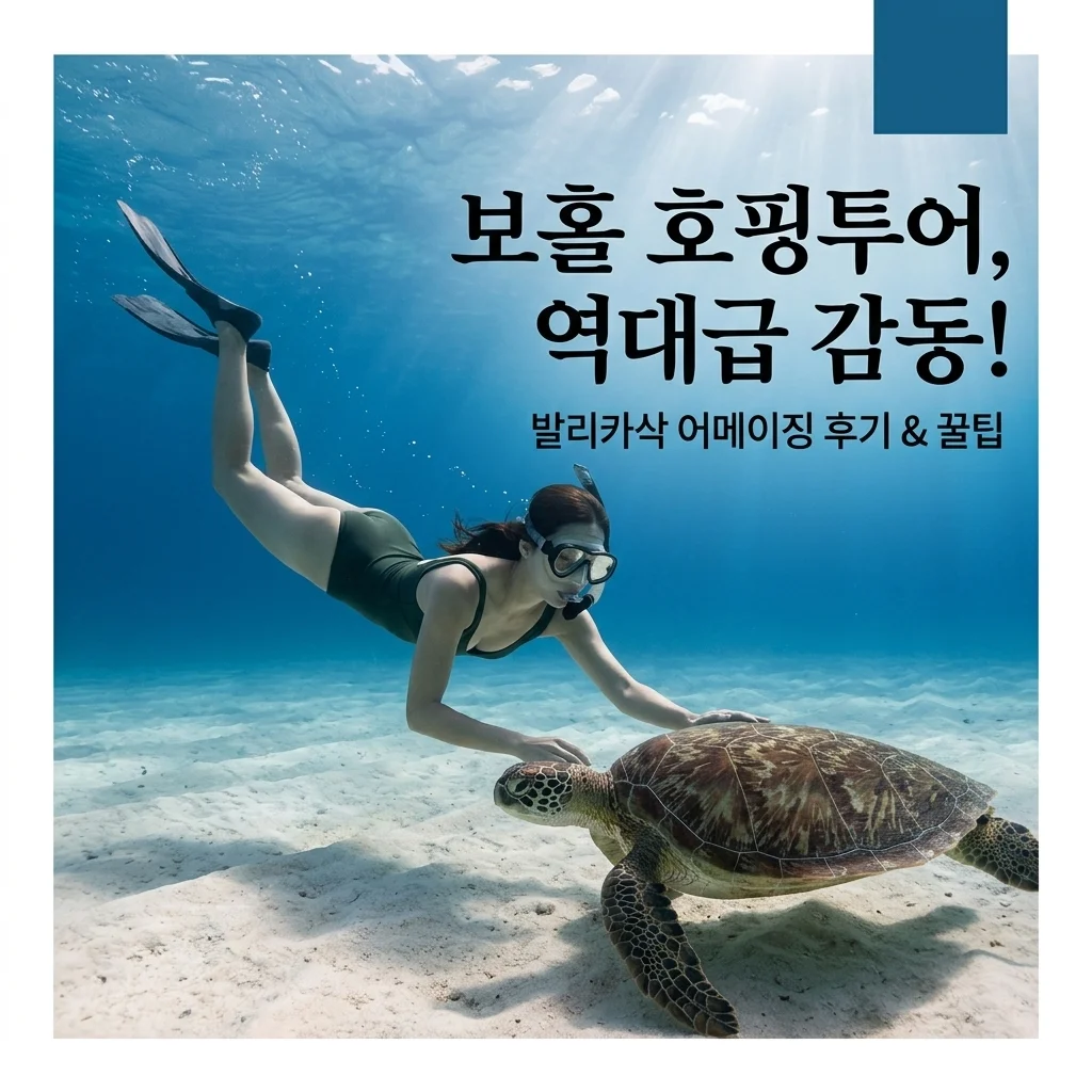 보홀 호핑투어, 역대급 감동! 어메이징 발리카삭 후기 & 꿀팁 대방출!