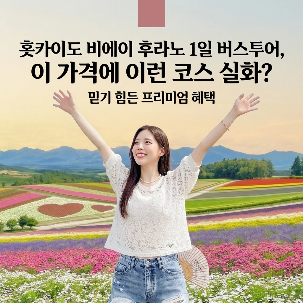 홋카이도 비에이 후라노 1일 버스투어, 이 가격에 이런 코스 실화?
